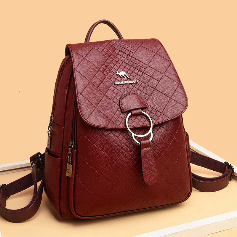 free shipping outdoors Designer bag Women's Fashion New Korean Style Simple Backpack for Students, High-End Lightweight Soft Leather Travel Small