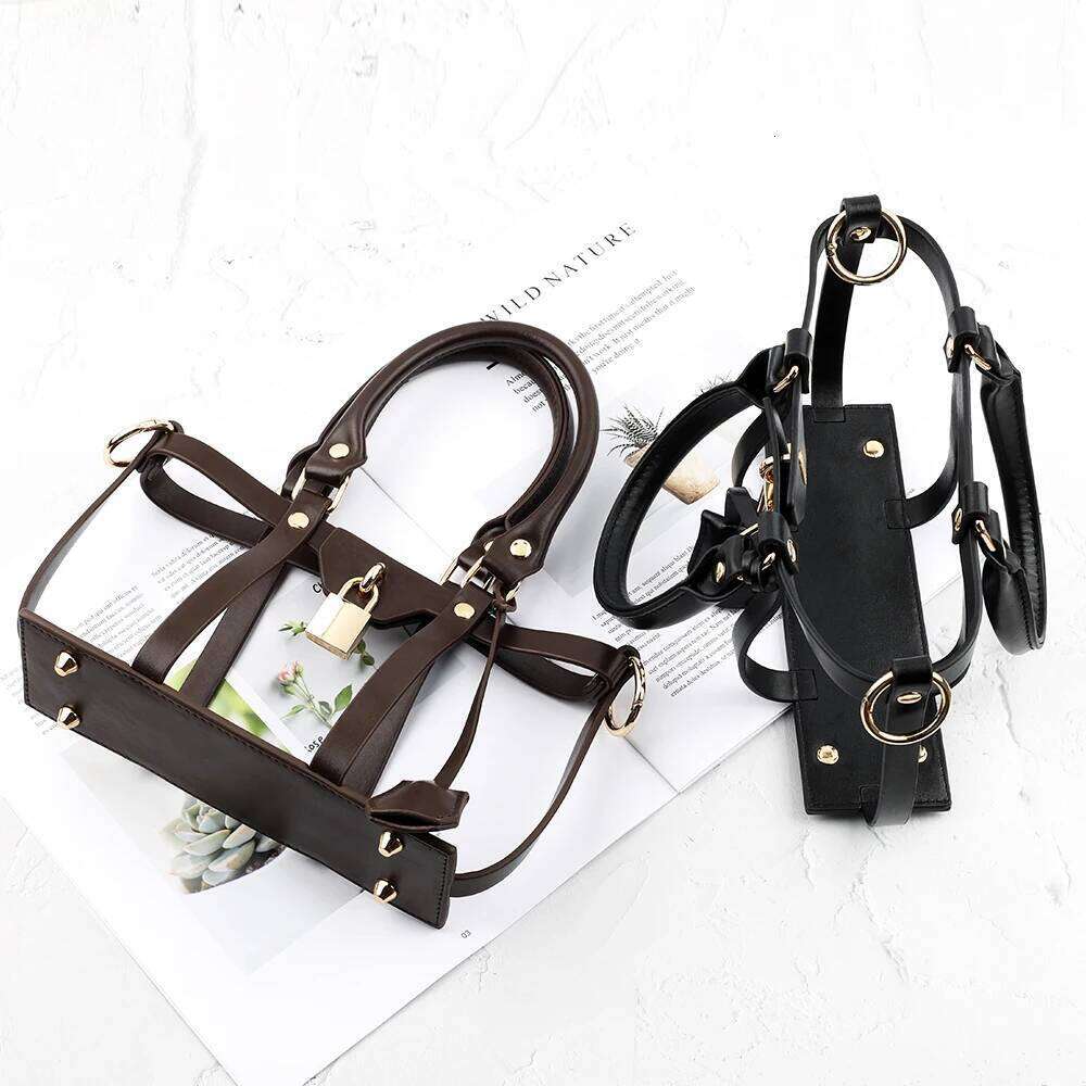 Leather Encasement Conversion Kit Hollow Handmade Tote Messenger Set Adjustable Crossbody Shoulder Strap for Bag