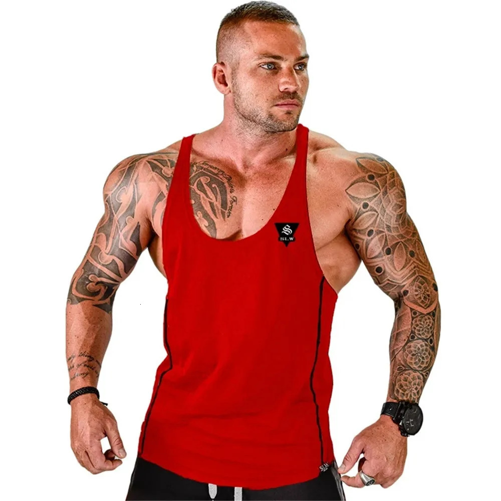 Mens Bodybuilding Tank top Gyms Fitness sleeveless shirt 2025 Male Cotton clothing Fashion Singlet vest Undershirt Hombre 250527