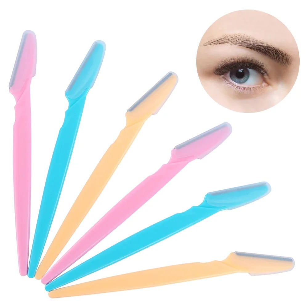 630pcs Portable Face Razor Eye Brow Epilation Eyebrow Trimmer Blade Shaver Hair Removal Cutters Safety Woman Makeup 250516