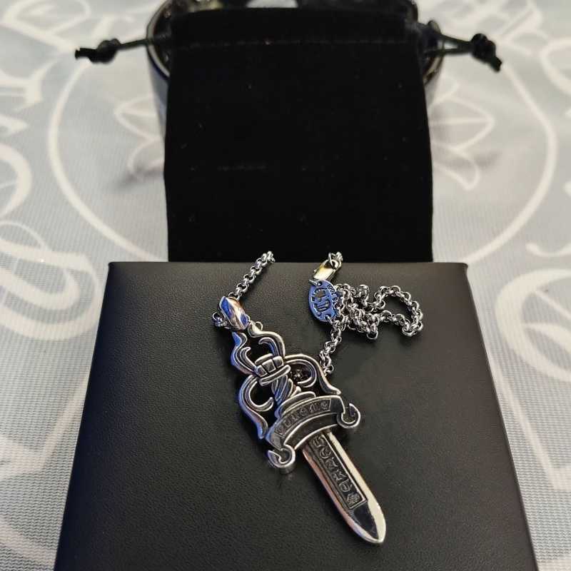 Cross Flower Jewelry Designer Pendant Necklaces New Vintage Chain Couples Bullet Diamonds Chrome Necklace High Qu