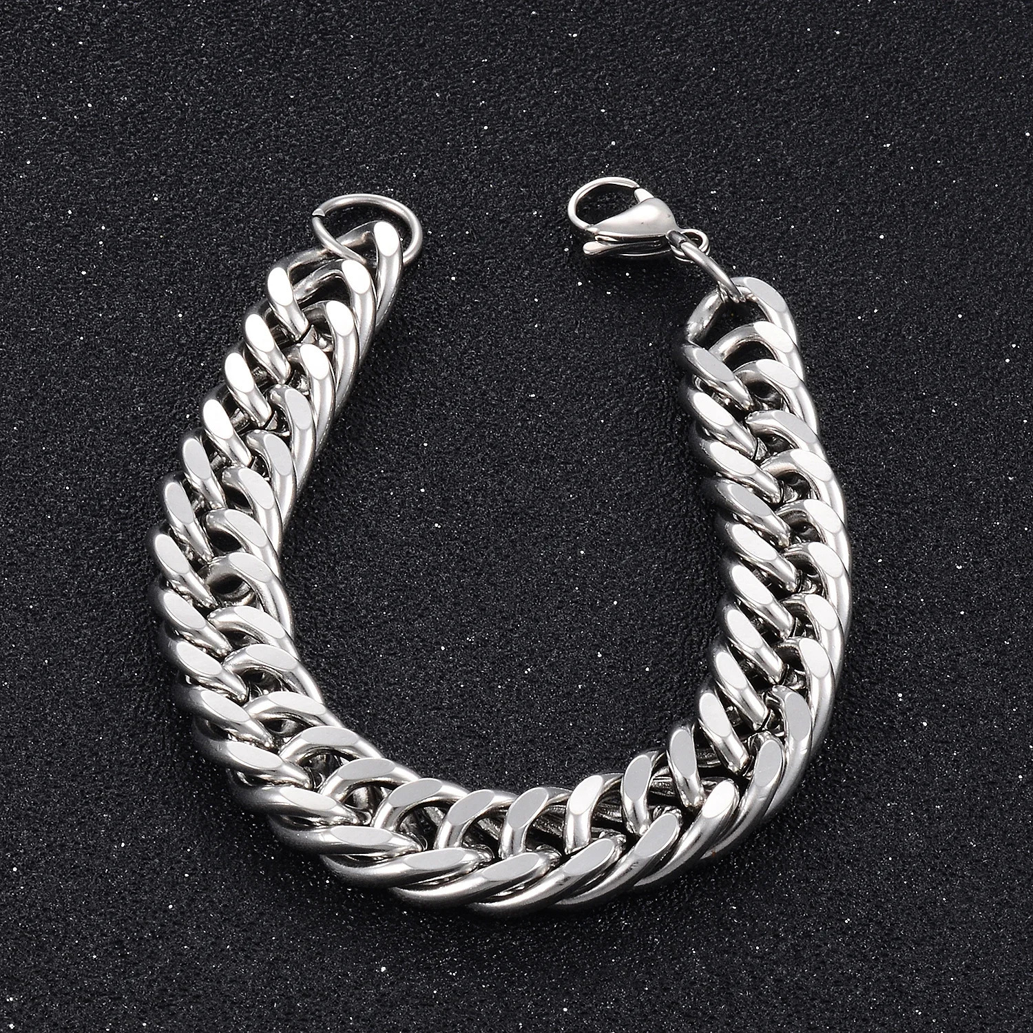 92mm Width Selling Cuban Bracelet Stainless Steel Link Hand Chain 250528