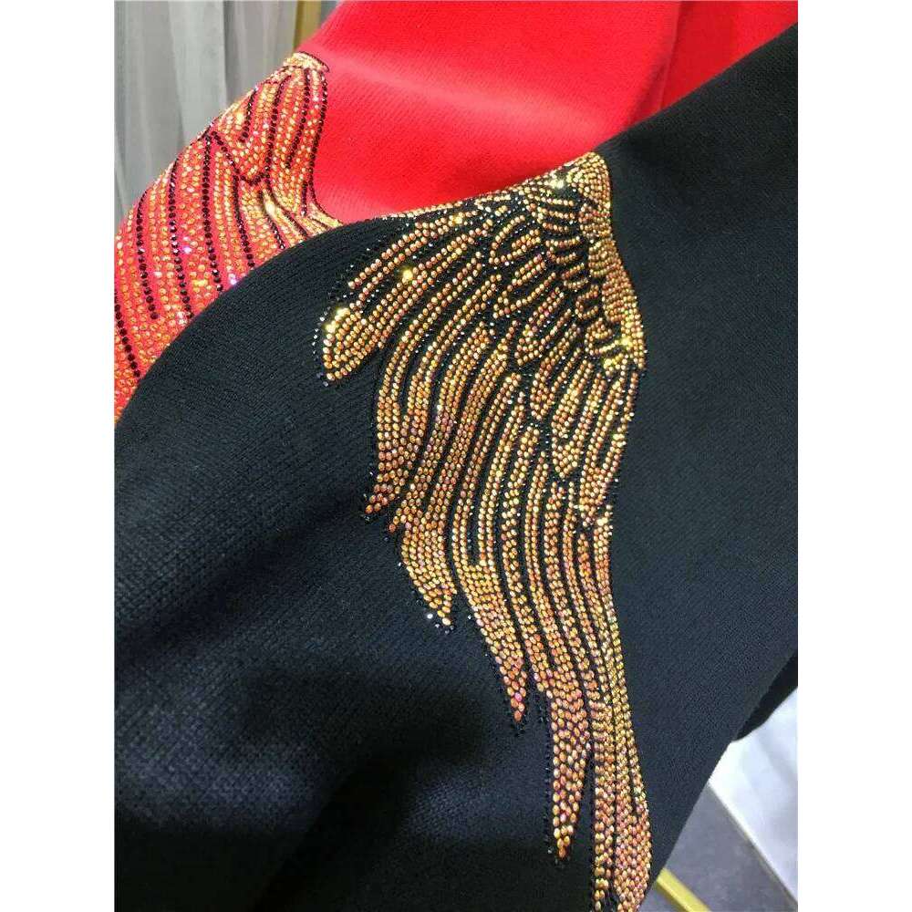 Women's Sweatshirt European Style Heavy Duty Embroidery Oversized Casual Crew Neck Loose Fit Top