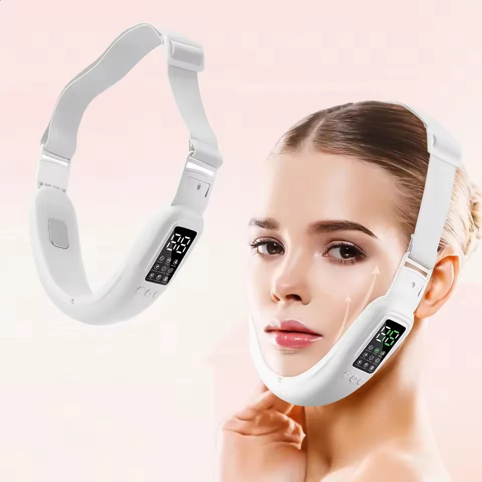 V Face Machine Electric V-Line Up Lift Belt Face Massage Skin Beauty Device Double Chin Reducer 250523