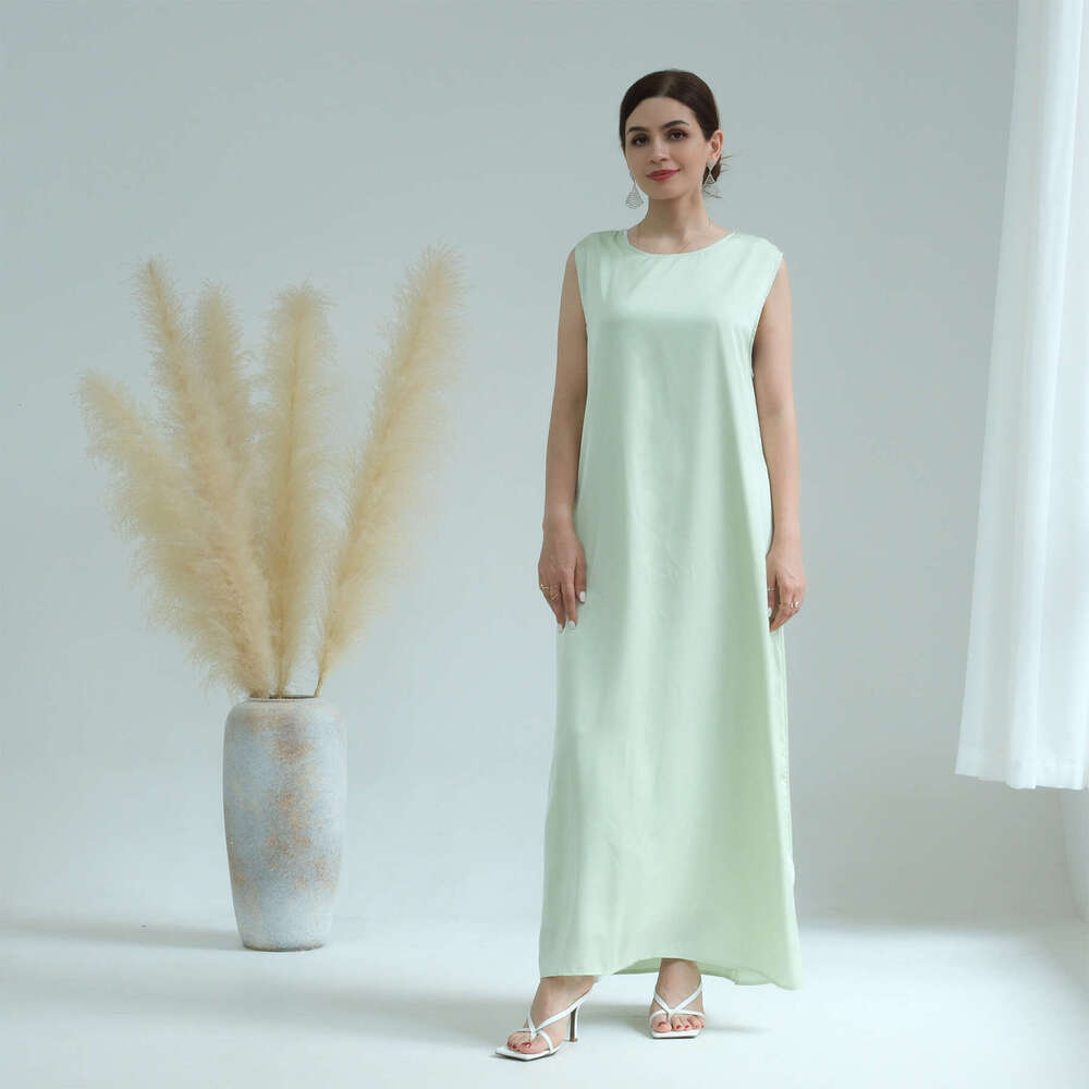 Loriya Dubai Spring/Summer Daily Solid Color Bottom Tank Top Dress LR635 2025 New Casual Versatile Fashion Clothing