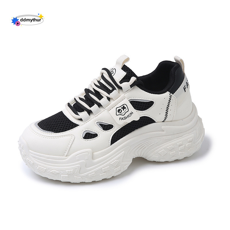 2025 Spring New Tire Dad Thick Sole Height Increasing Long Leg Effect Women's Celebrity Style Sports Shoes ddmythur