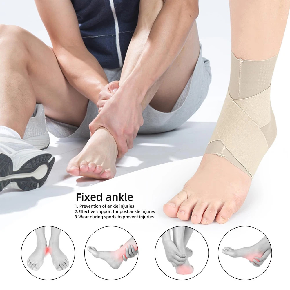 1PCS Ankle BraceAdjustable Breathable Compression Support for Men WomenSprained AnklesAnkle Wrap Stabilizing Ligaments 250530