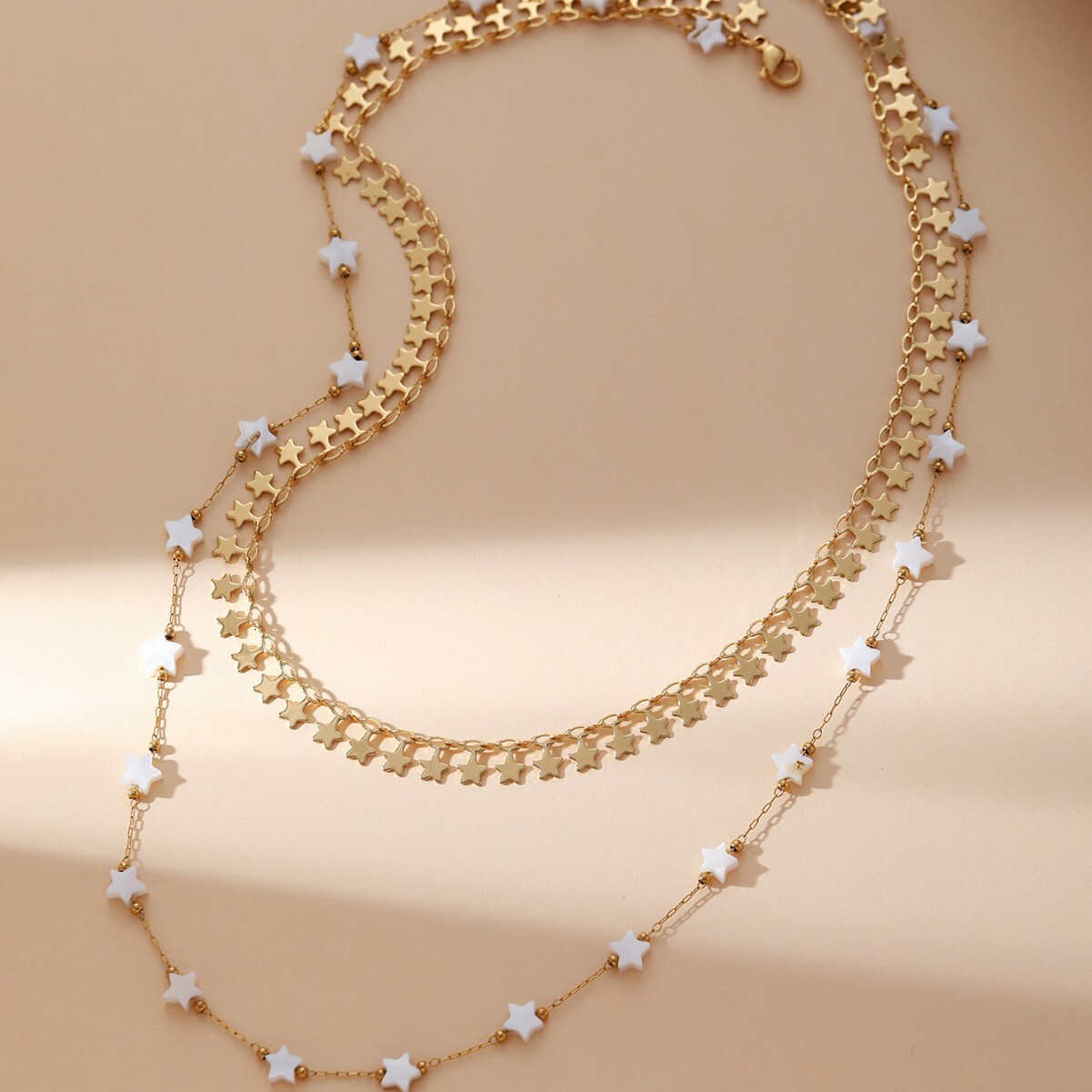 Elegant Star Shell for Women, Light Exquisite Clavicle Chain,