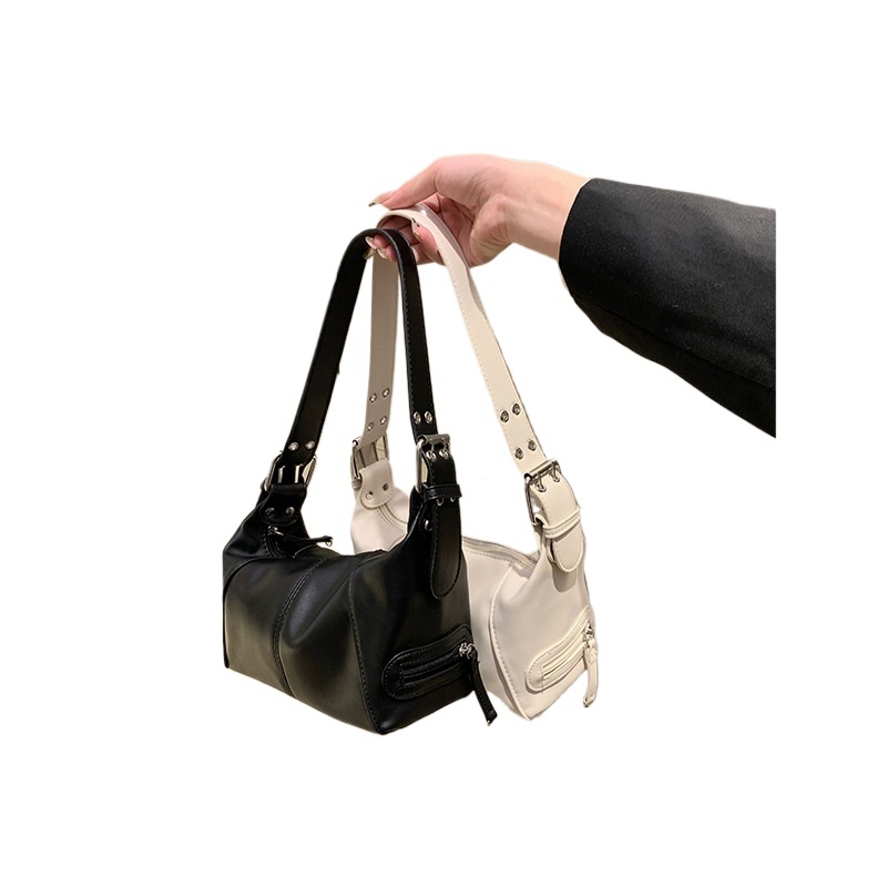 designer Korean 2025 Niche Design New Women's Bag Cool Girl Retro Single Shoulder Small Bag Handbag Underarm Bag