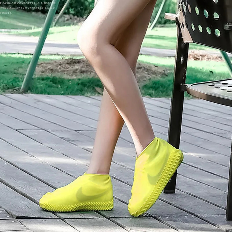 1Pair Reusable Nonslip Rain Boots Waterproof Shoes Covers Boot for Outdoor Use Gear Household Merchandises Home 250528
