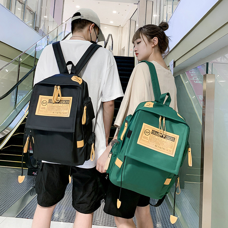 Free Shipping Canvas Backpack Outdoors Designer Bag Large Capacity Travel Laptop Men's Backpack Couple College Style Women's High School Stu