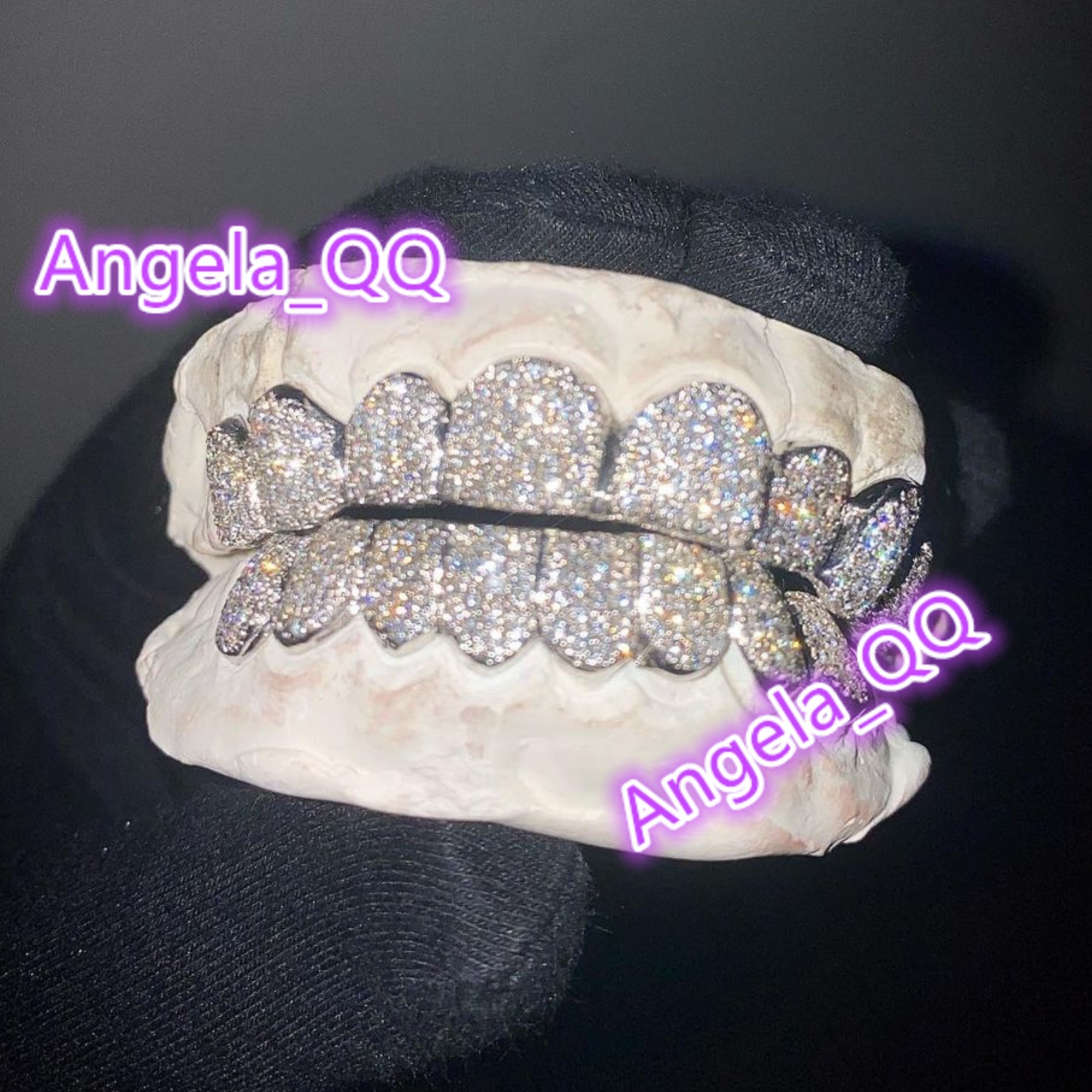 Best Price Custom 925 Silver Teeth Grillz Hip Hop Iced out Moissanite Diamond Jewelry for Fashion Body Jewelry