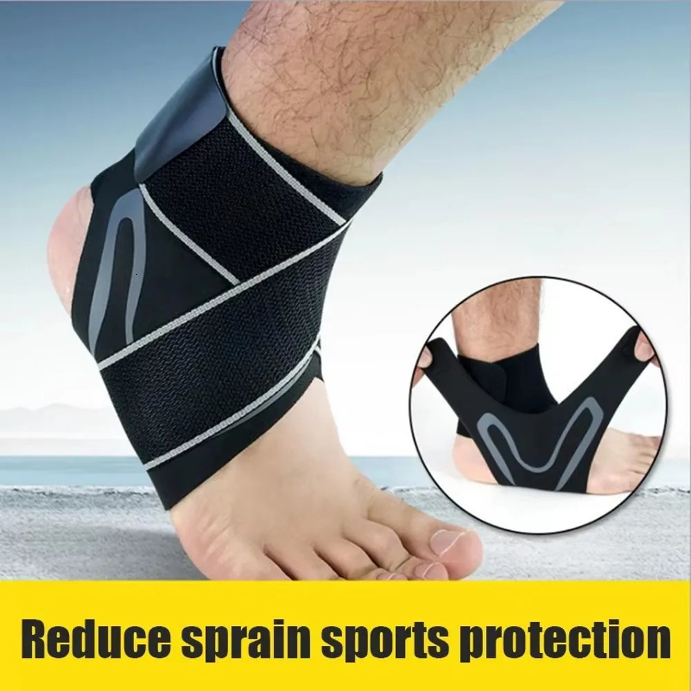 1PC Sport Ankle Adjustable Compression Sleeve Elastic Brace Guard Foot AntiSprain Support Heel Protective Strap 250530