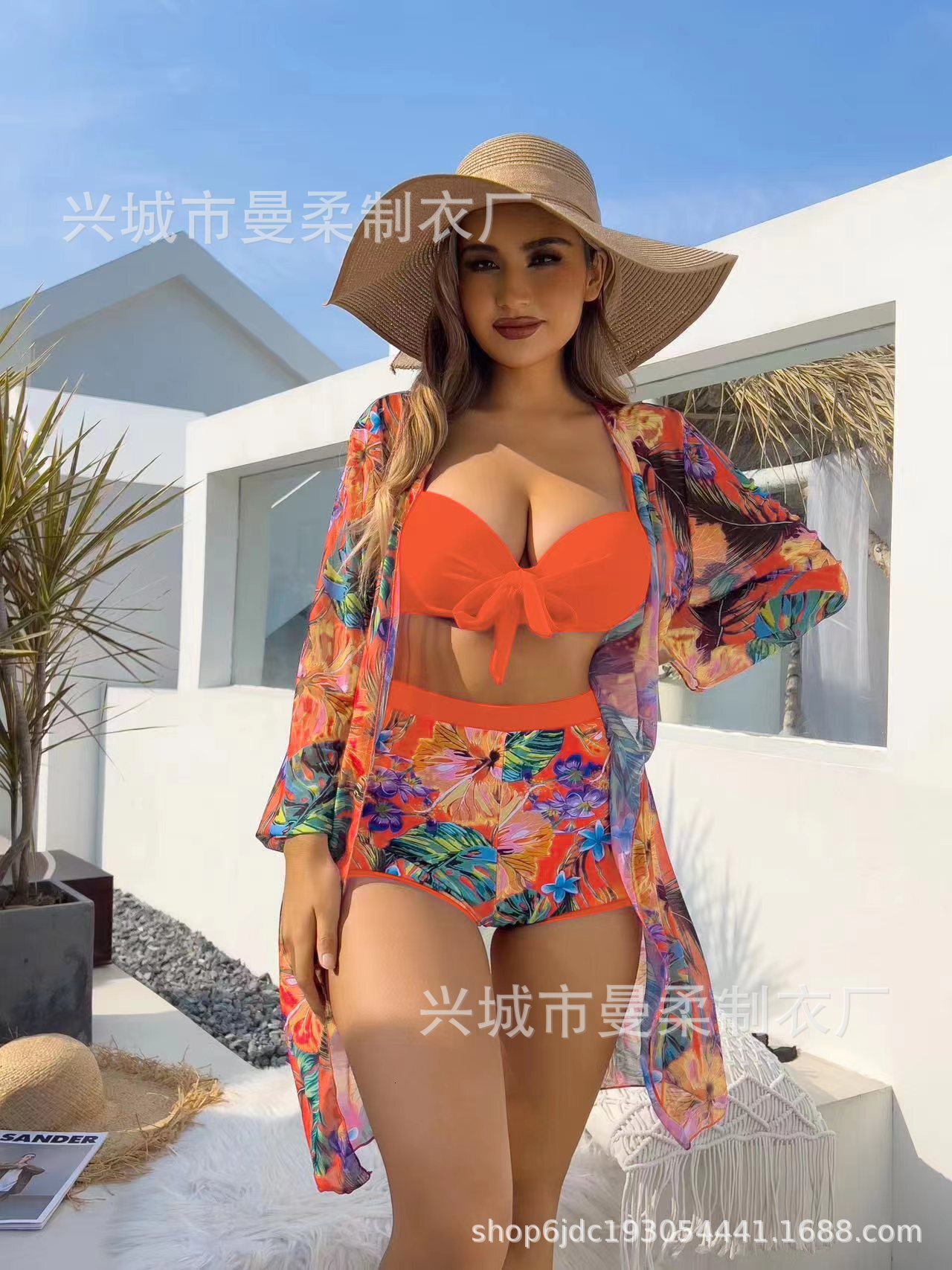 Outdoor Summer Beach Sexy Womenfree Shipping 2025 New Designer Shoes 2025 New Sexy Three Piece Cover Up Bikini Women's Swimsuit