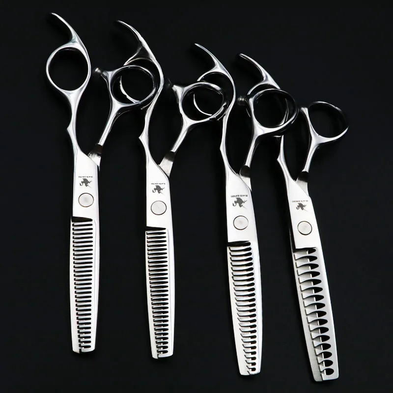 6 Inch Professional Hairdressing Hair Scissors Set Thinning Scissors Barber Salon Shears High Quality 162530 Teeth 250530