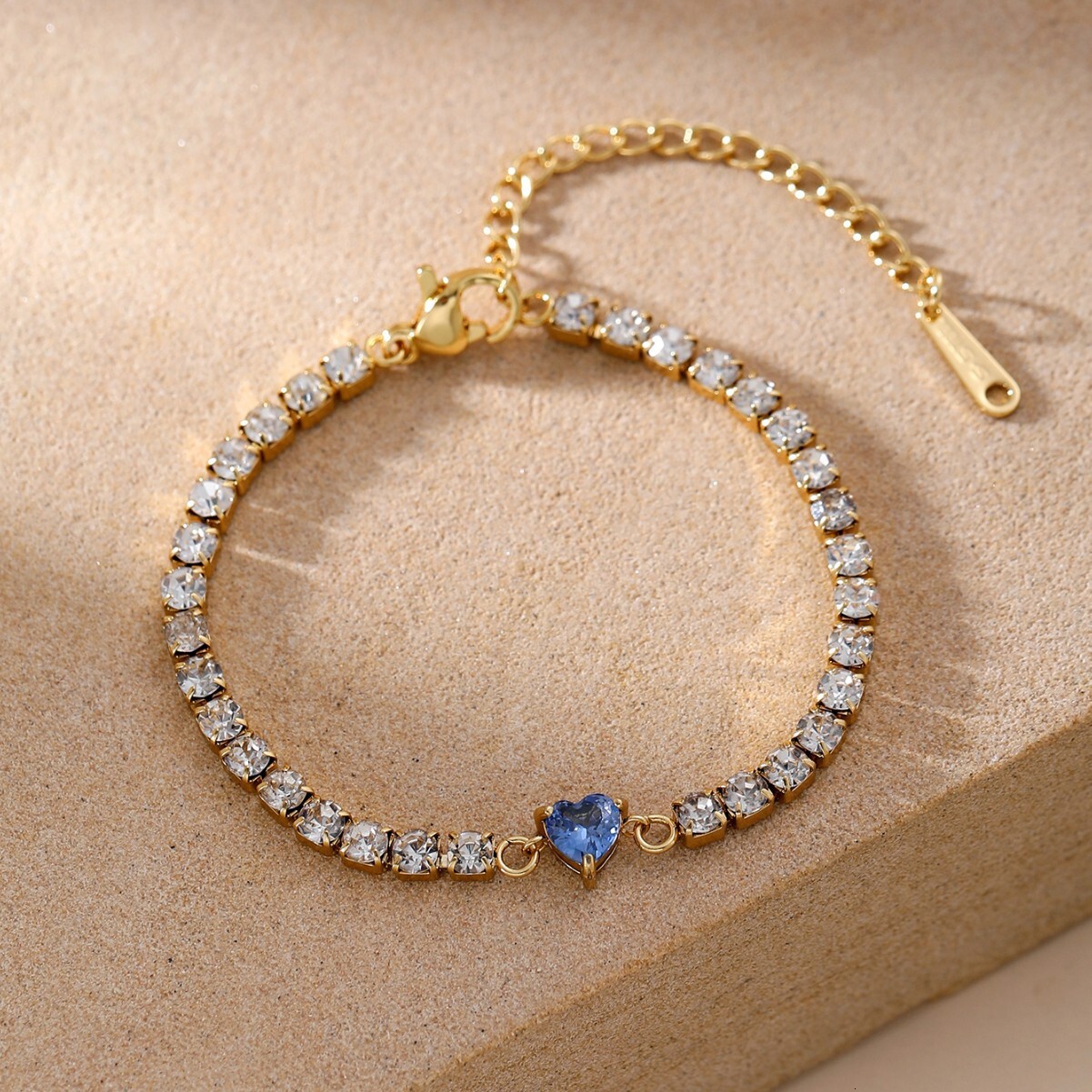 High-End Pink Heart Bracelet Yiwu Zircon Drawstring Adjustable Jewelry Accessory