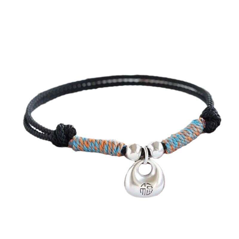 Peaceful Little Fat Lucky Bag Dragon Year Red String Bracelet Couple Gift for Men and Women Solid Versatile Simple Adjustable designer bag