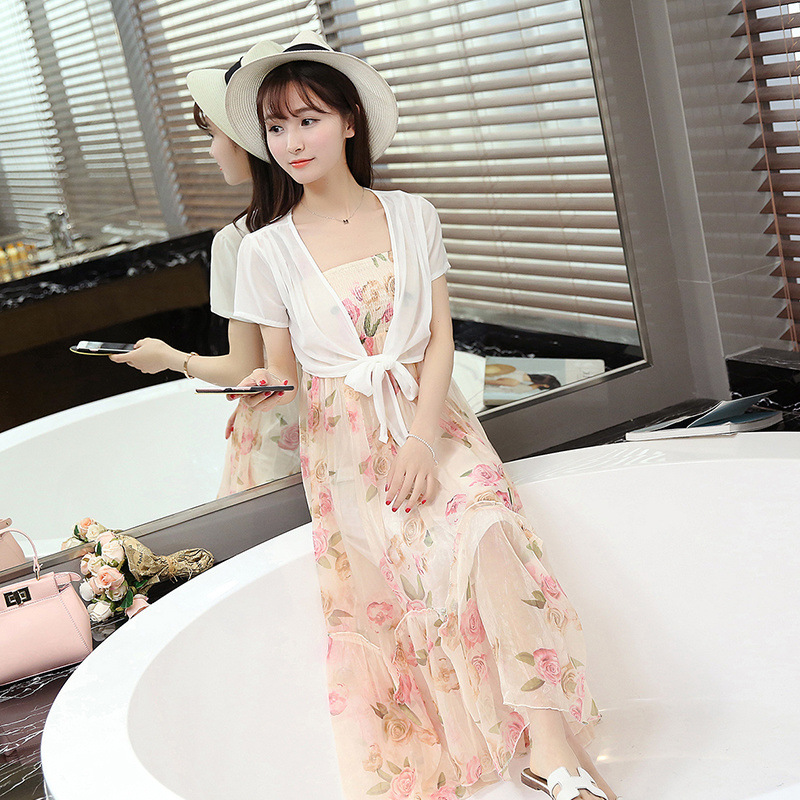 K905 2025 Summer Thin Jacket Short Sleeve Small Waistcoat Chiffon Small Outerwear Women's Short Shawl Air Conditioning Striped Shirt