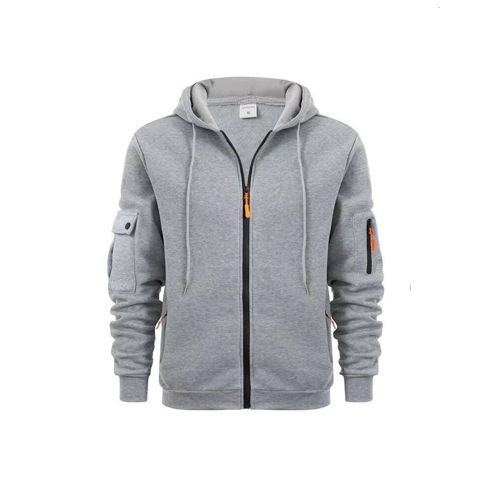 Biy 2024 Dropped Shoulder Hooded Men's Women's Plus Size Loose Cardigan Hoodie Fashion Sweatshirt