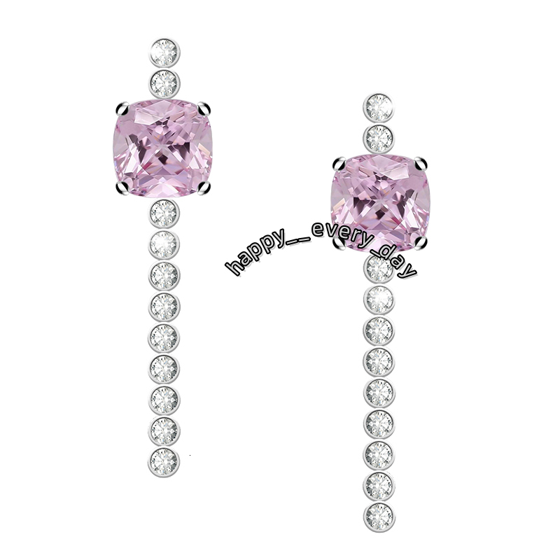 Madonna Lab Moissanite Earrings 0.5-2ct Unique Cushion Cut Moissanite with 925 Silver Stud Earrings