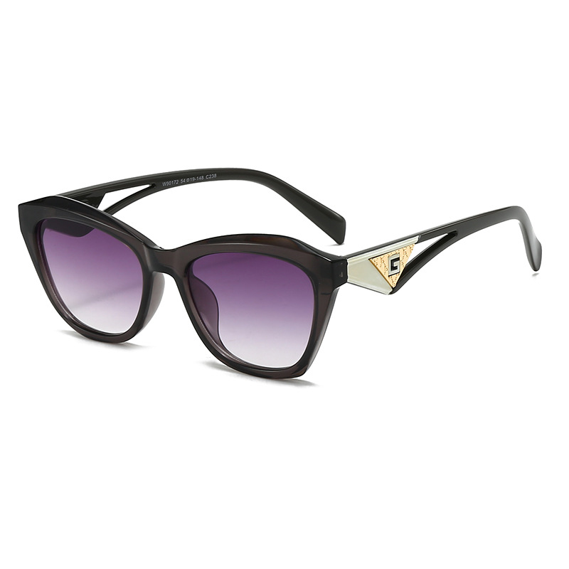 2025 free shipping Trendy cat eye sunglasses high-end personalized UV resistant fashion sunglasses for women men