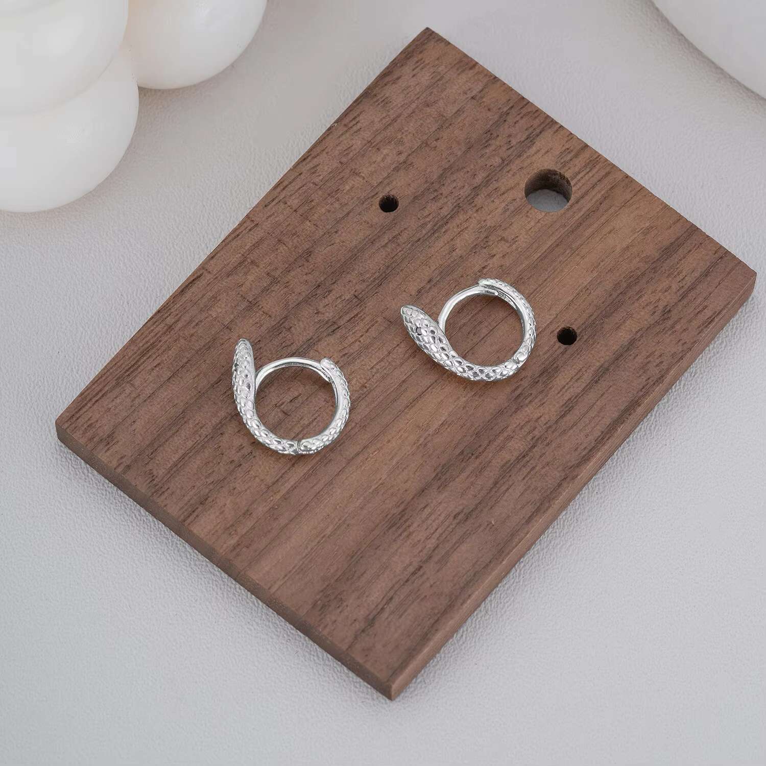 Bestseller Vintage Creative Luxurious Snake Shape Earrings S925 Sterling Silver Unique Diamond Set Snake Earrings