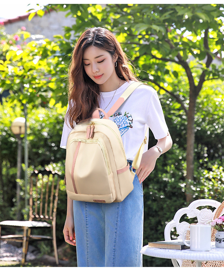 Free Shipping 2025 New Oxford Cloth Backpack For Outdoors Women Large Capacity Korean Style Versatile College Style Waterproof Lightweight Designer Ba
