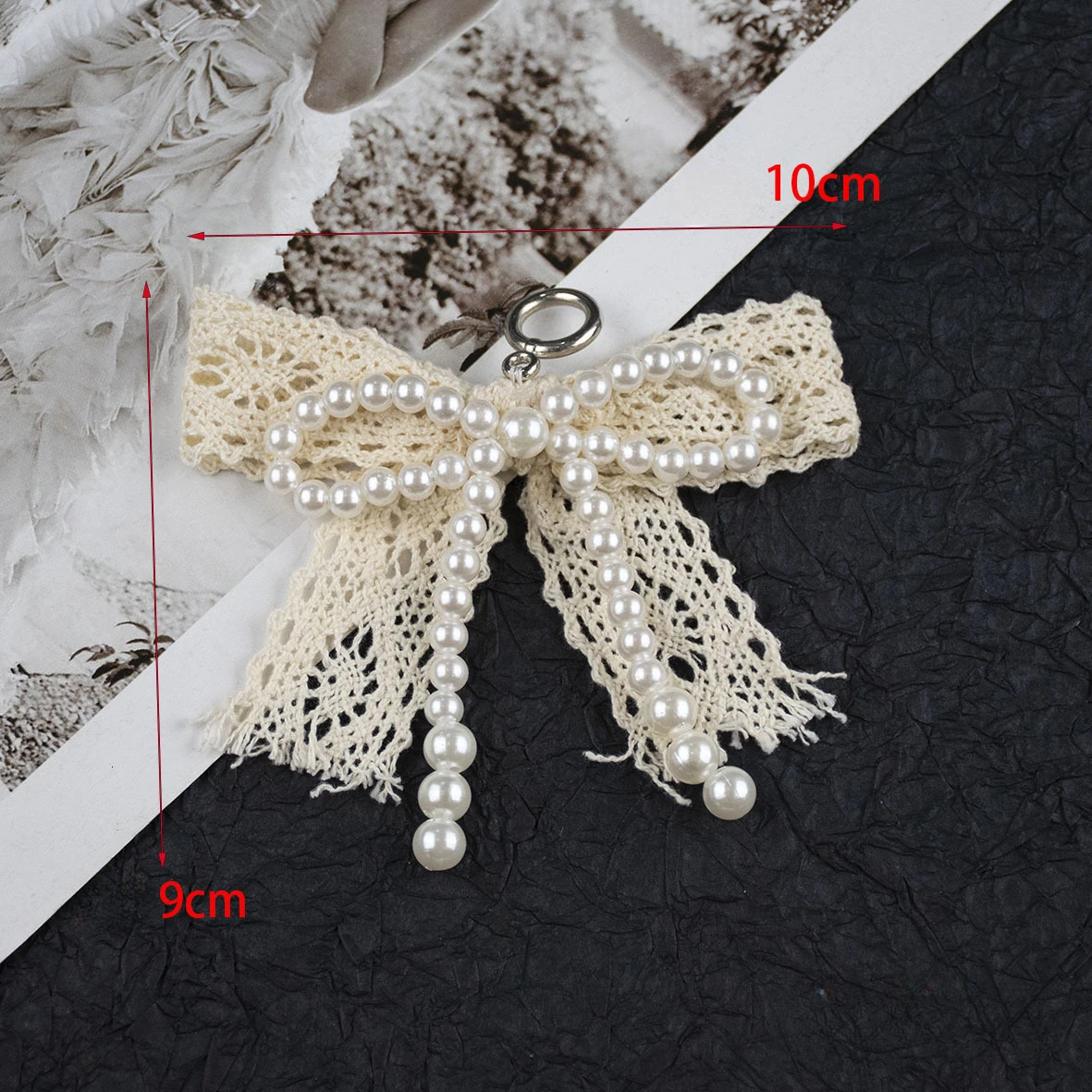 Lace pearl bow Shoe Shoelaces Charms for Sneakers Decorative Flower Buckle Fashion Charm Accessories 250528