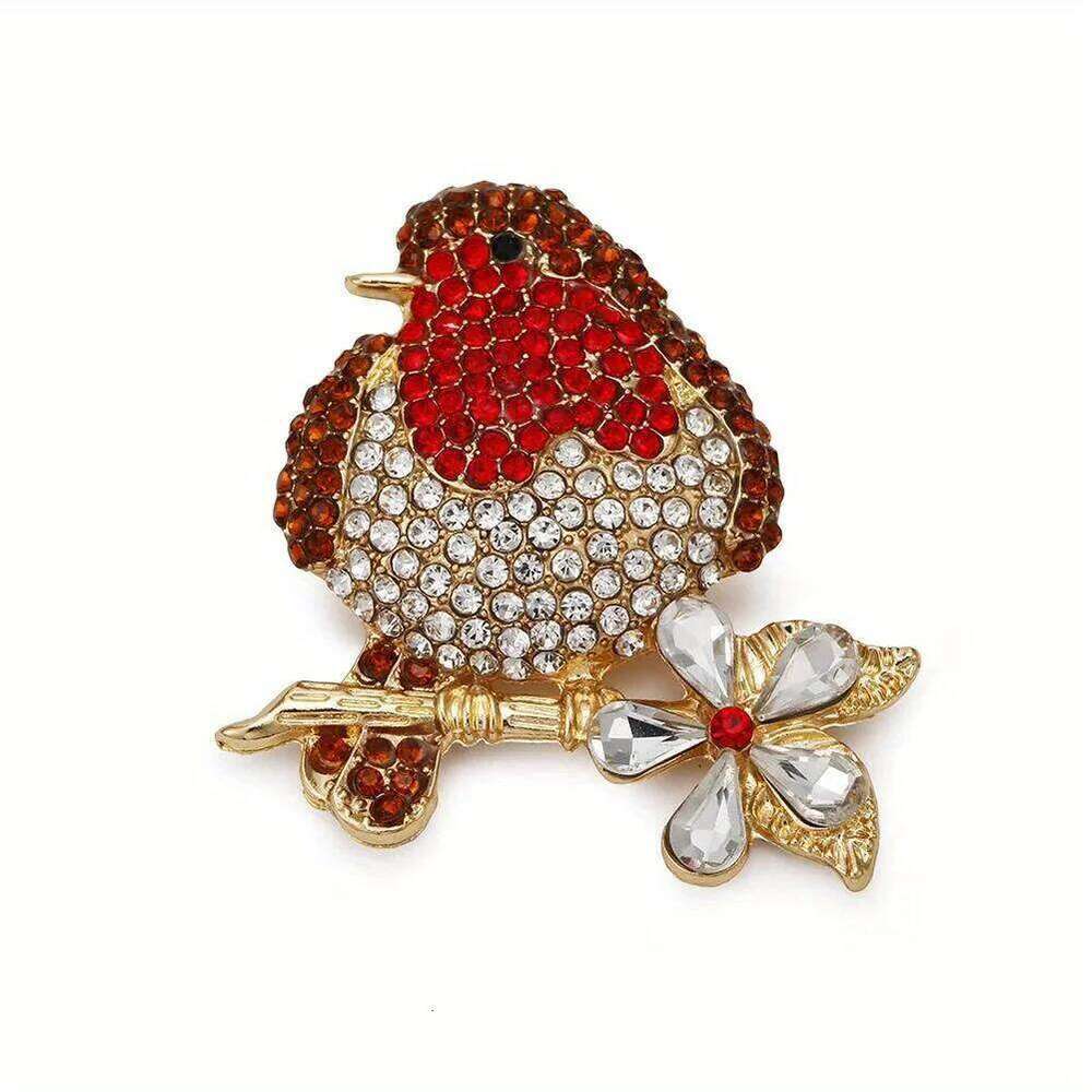 Creative New Women Girls Crystal Bird Brooch Badges Fashion Classic Rhinestone Party Pin Accessories For Ladies's Coat