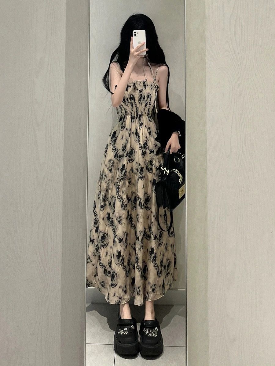 MM120 New Slimming Waist Long Cardigan Dress