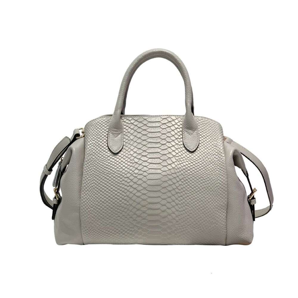 Genuine Leather Women s High End Luxury Crocodile Pattern Large Capacity Crossbody Tote Boston Bag Handbag