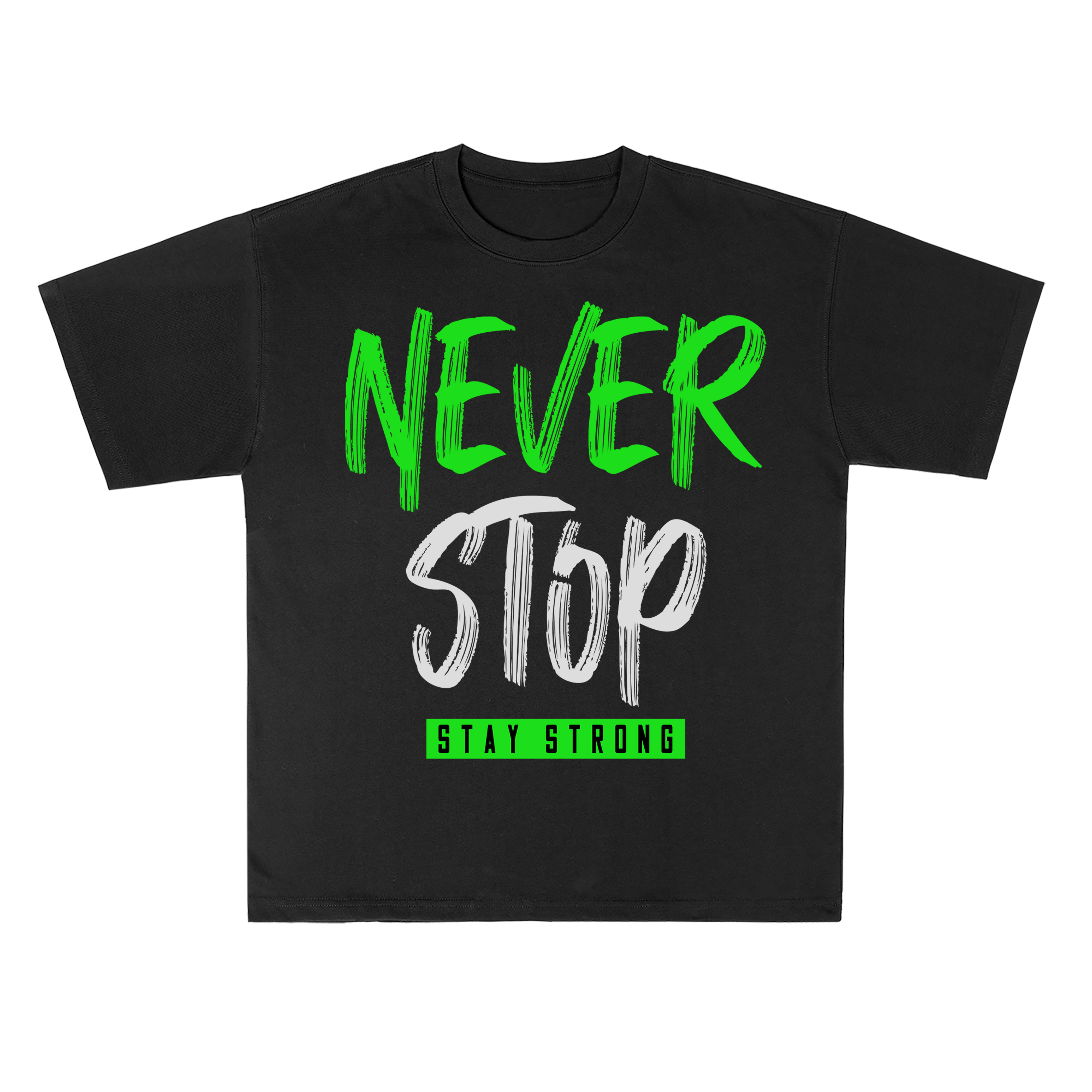 T-shirt men's top designer cotton T-shirt No words of defeat short sleeved clothing high-quality fashionable T-shirt