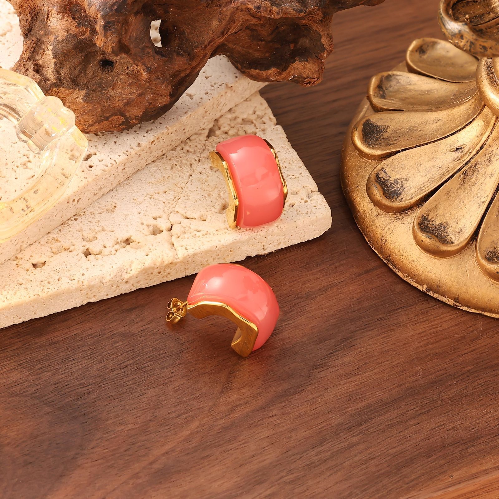 Autumn Winter Elegant Round Face Earrings Clips Non-Pierced Ear Studs Fashion Versatile