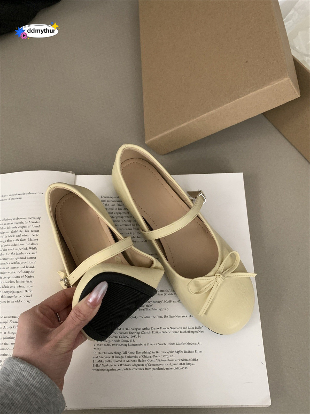 Hidden Wedge Silver Bow Mary Jane for Women Spring Autumn 2025 New Fairy Style Ballet Shoes ddmythur