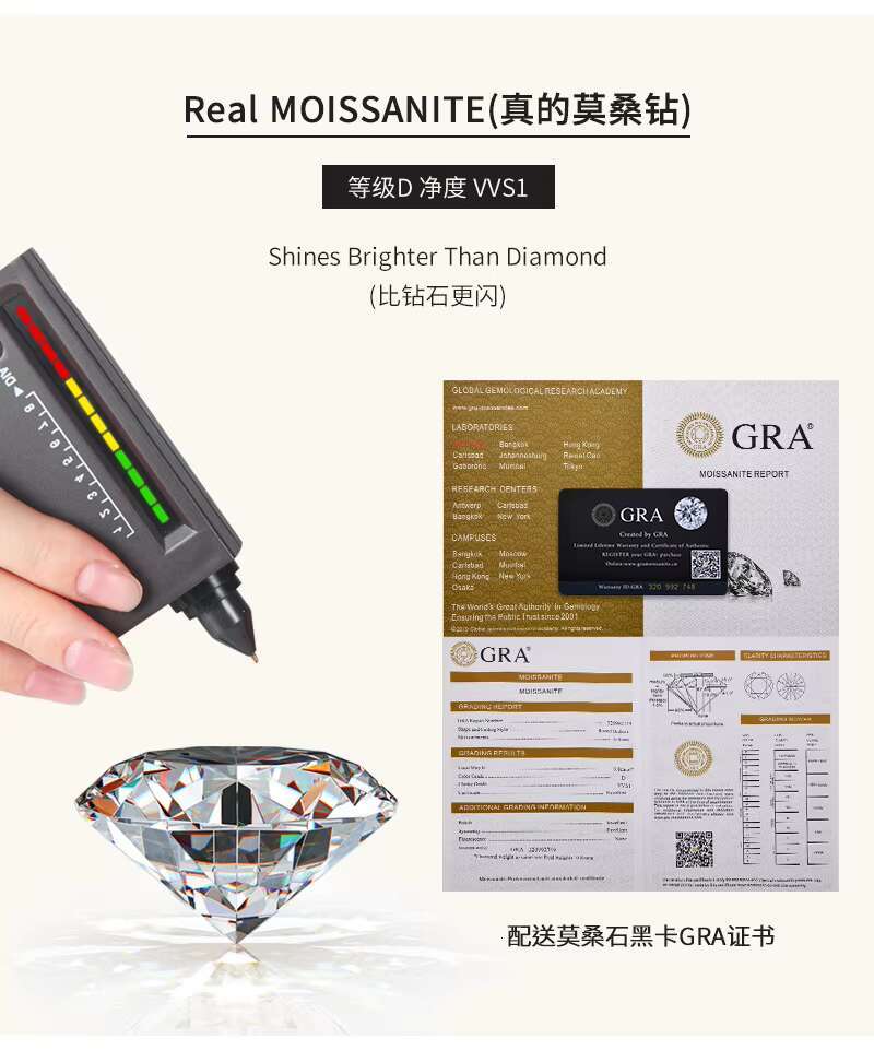 Simple 925 Sterling Silver Shiny Moissanite Chunky 18k Gold Plated Hoop Earrings for Women