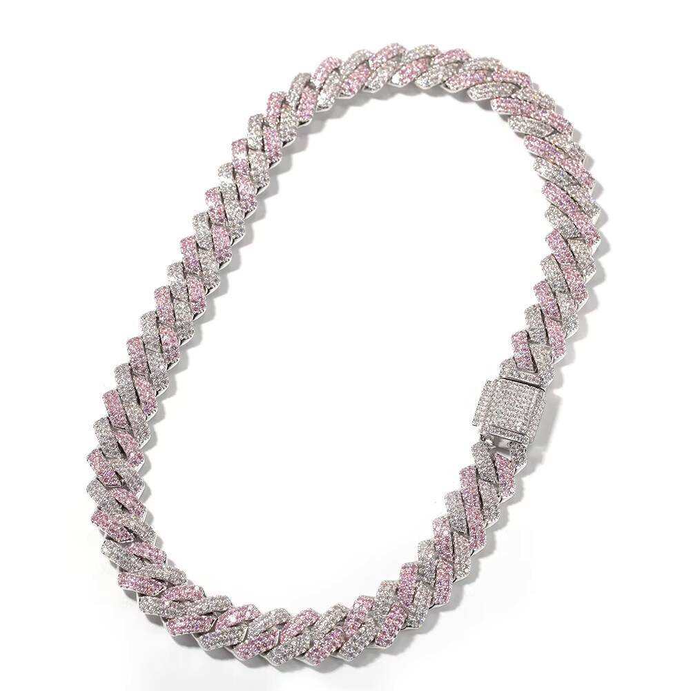 Accessories Brass Zircon Necklace Hip Hop Rap Fashion 13mm Men's Jewelry Miami Cuban Chain