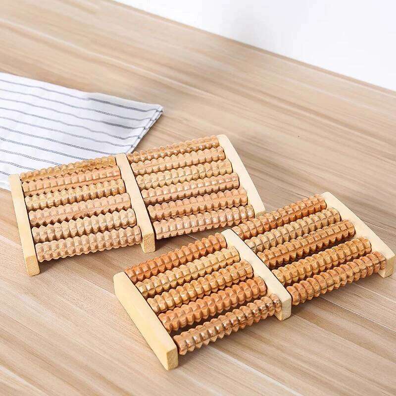 Wooden Foot Roller Relieves Plantar Fasciitis Heel Arch Pain Stress Relief Relaxation For Health Care Feet Massager