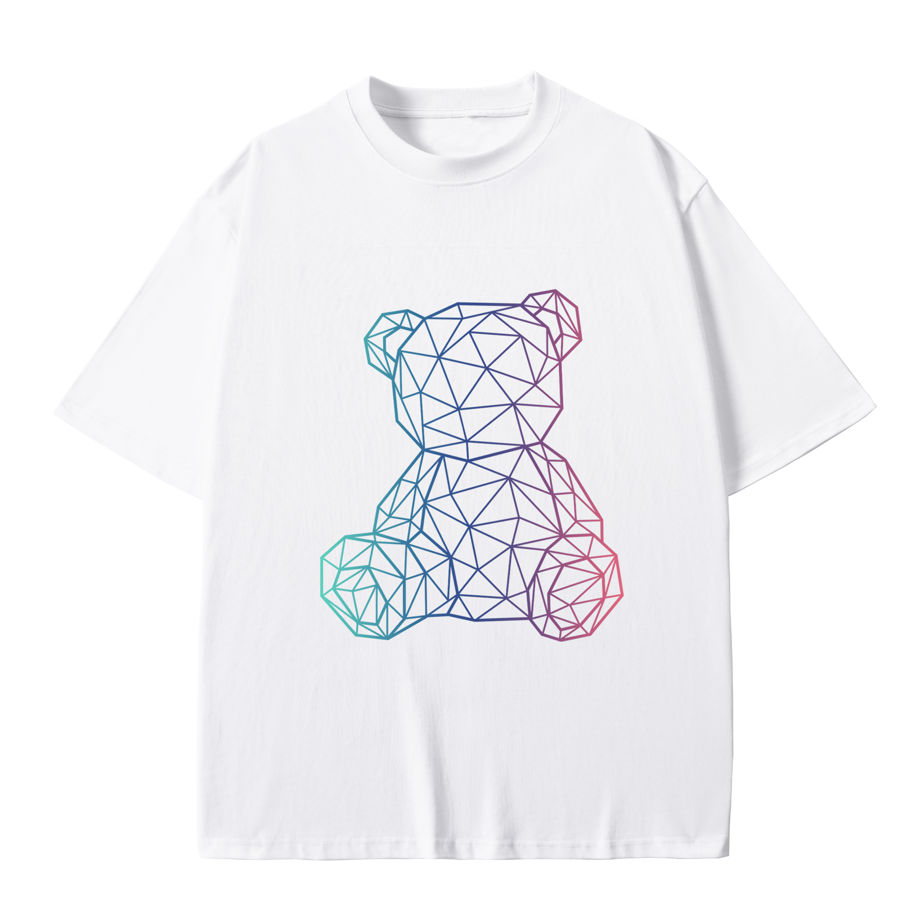 T-shirt men's top designer cotton T-shirt Cute Bear short sleeved clothing high-quality fashionable T-shirt