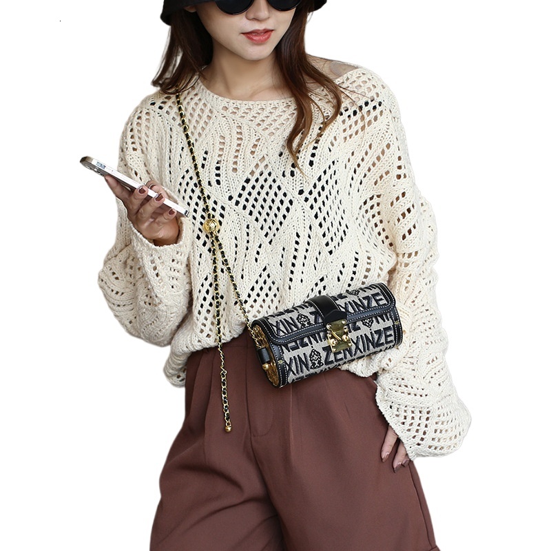 designer Custom Cross-Border Foreign Trade Women's Bag Luxury Fashion Babylon Chain Bag Cover Style Single Shoulder Crossbody Handbag Small Squar