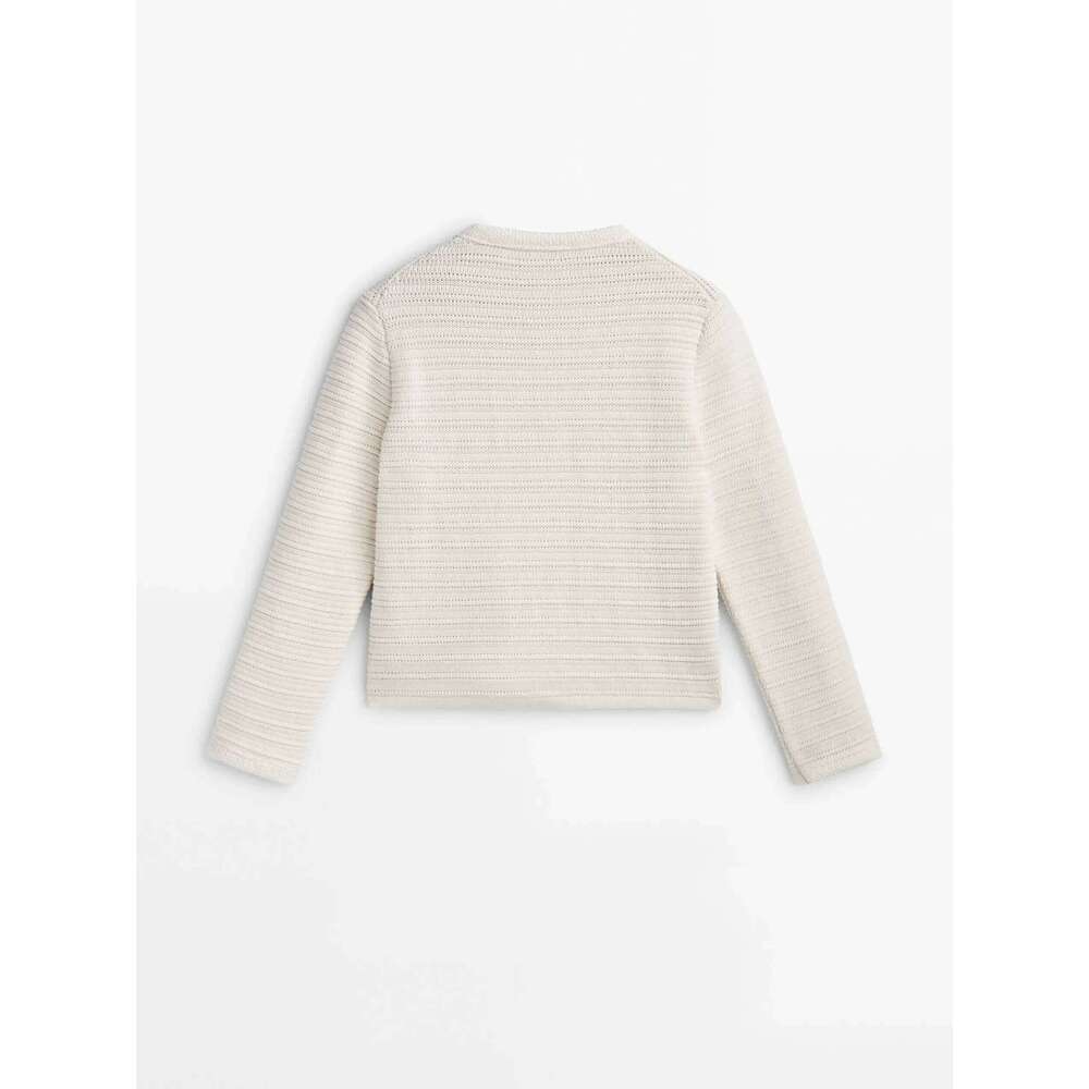 Ethereal MD 2024 Women's Spring New Style Of Small Fragrance Button Design Texture Knitted Cardigan Short Jacket