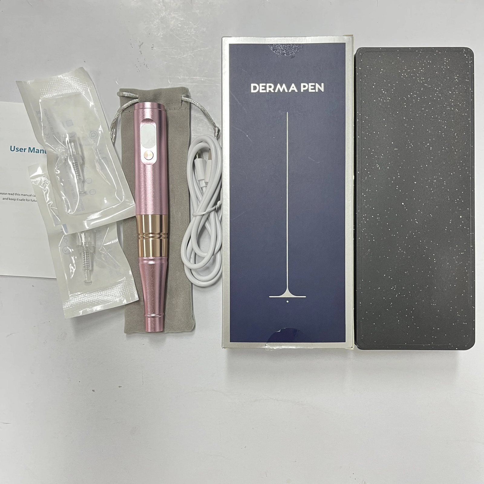 S02 Nano Microcrystal Pen Beauty Skin Care Tool Massage Instrument - With 2 Disposable Replacement Heads 250523