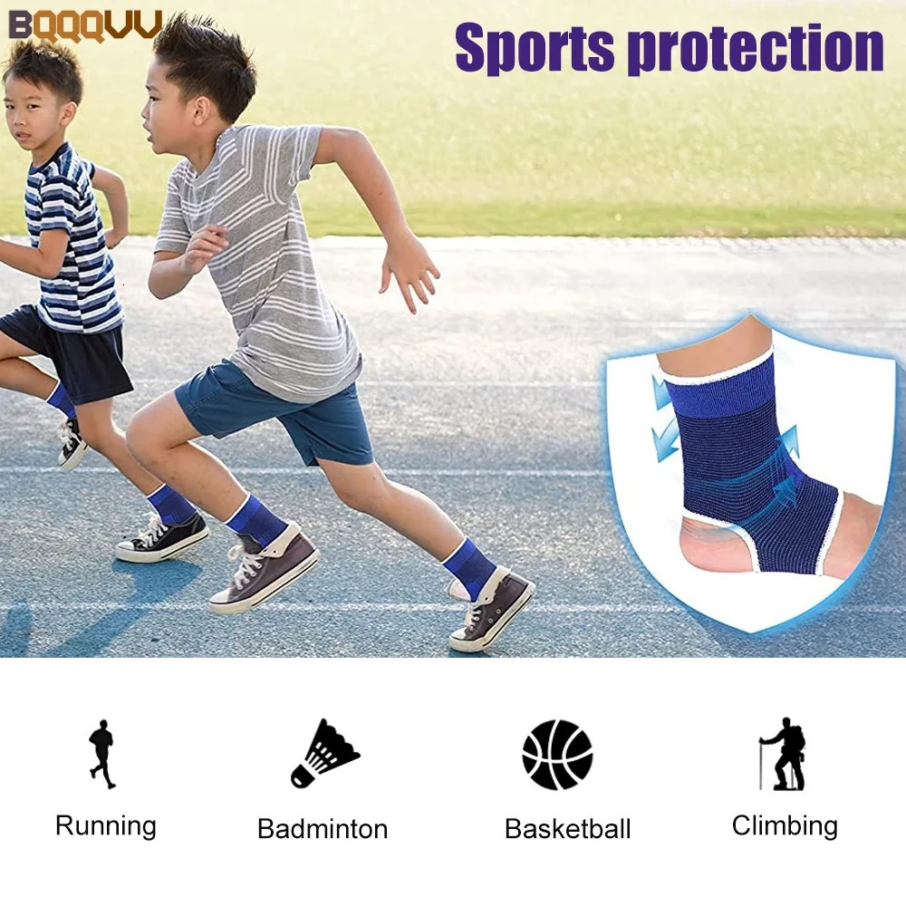 1Pair Kids Compression Sleeves Foot Arch Support Children Ankle Brace Plantar Fasciitis Sock for Sprained or Sports 250530