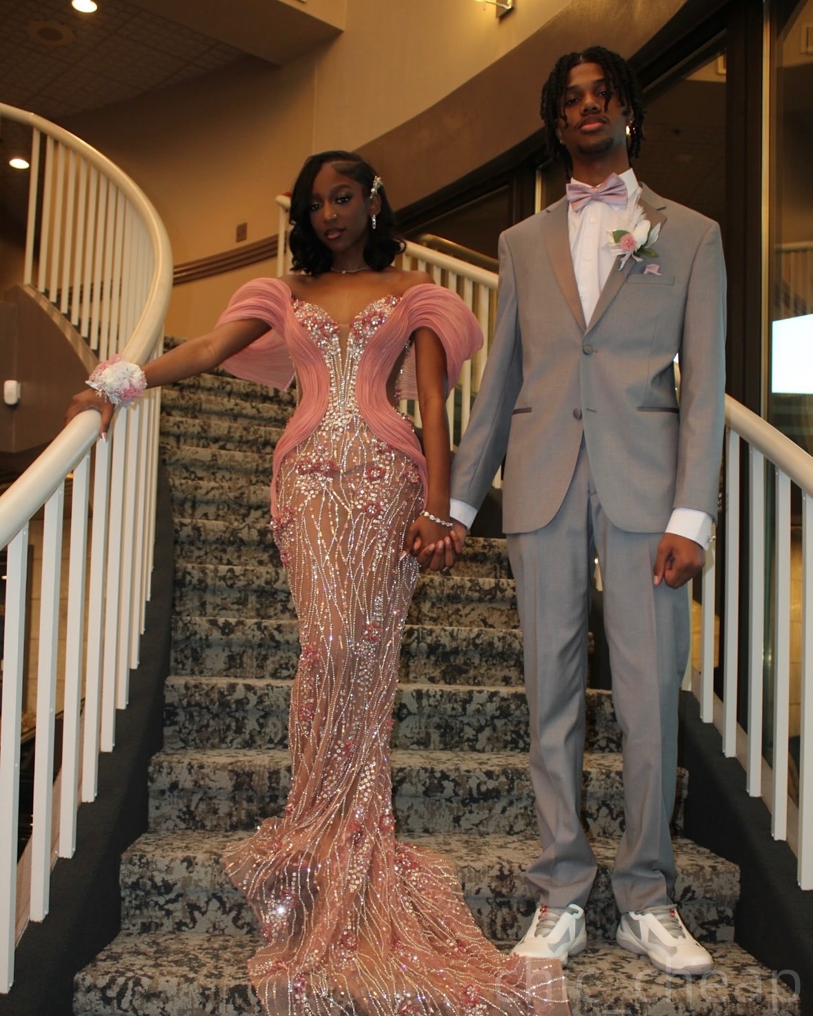 Pink Mermaid Prom Dresses 2025 Sequined Crystals Beaded Stylish Evening Formal Party Second Birthday Engagement Gowns Plus Size Dress For Special Occa