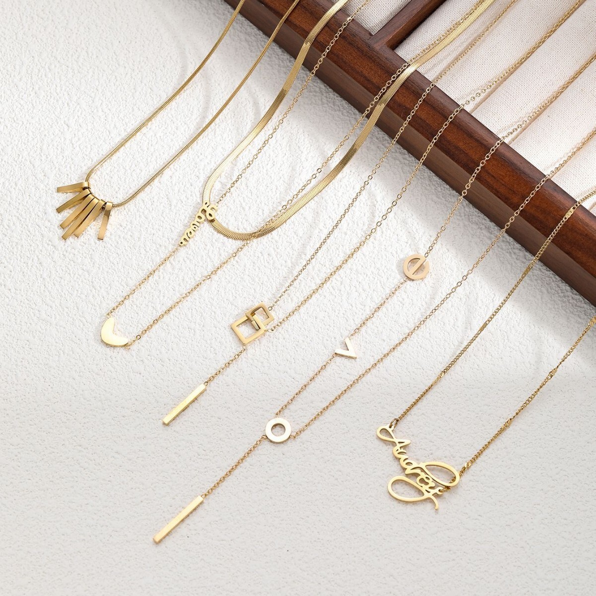 Fashion Trendy Titanium Steel Necklace for Women Korean Style Jewelry Accessories