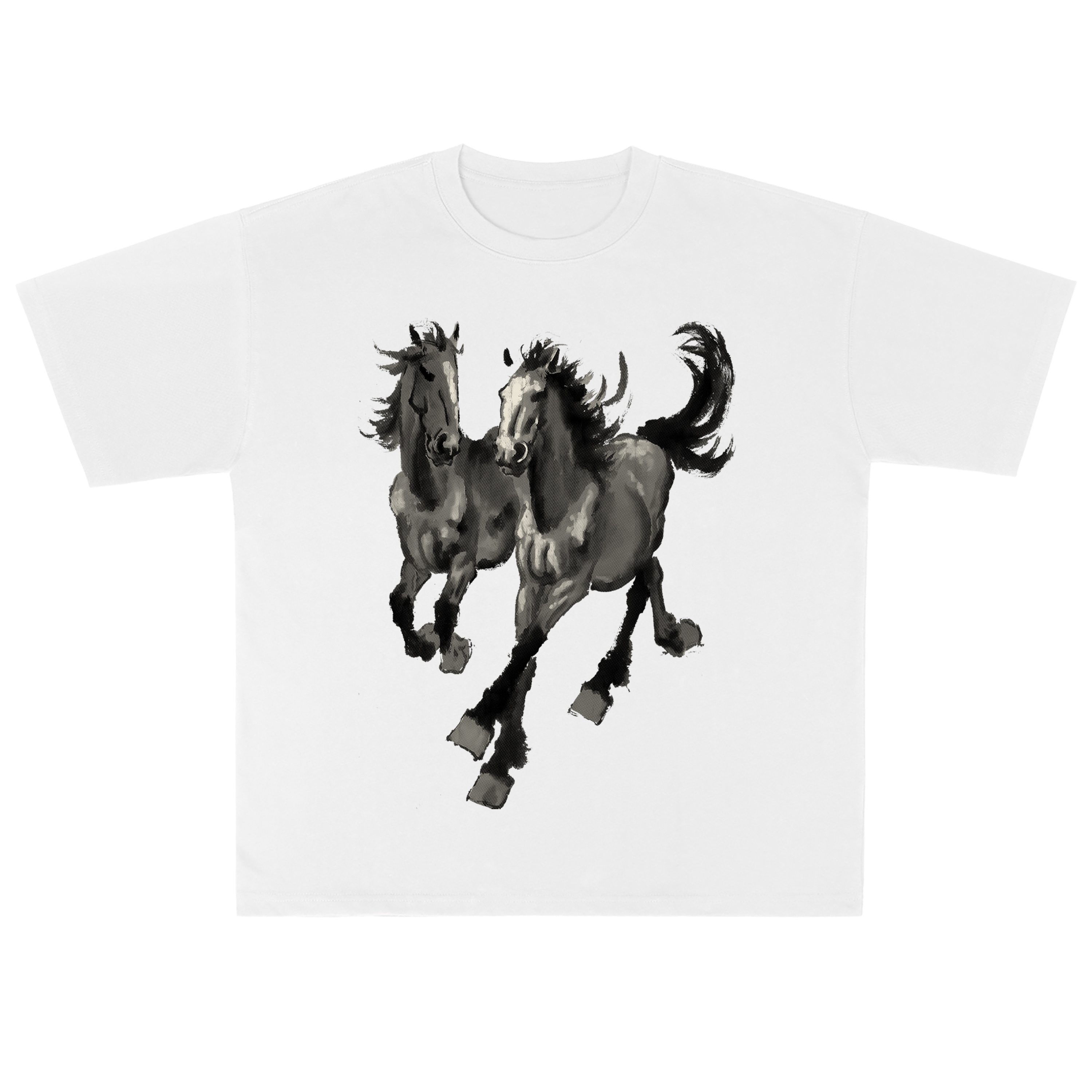 T-shirt men's top designer cotton T-shirt silvery fine horse strike short sleeved clothing high-quality fashionable T-shirt