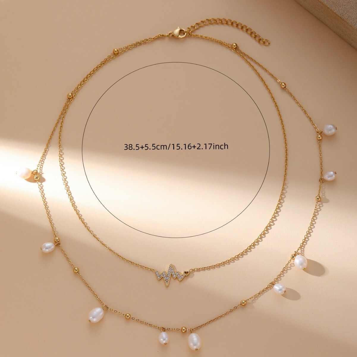Satisfactory Starry Artificial Pearl Necklace 14k Gold Fairy Collarbone Chain Personality Fashion Classic Aesthetics