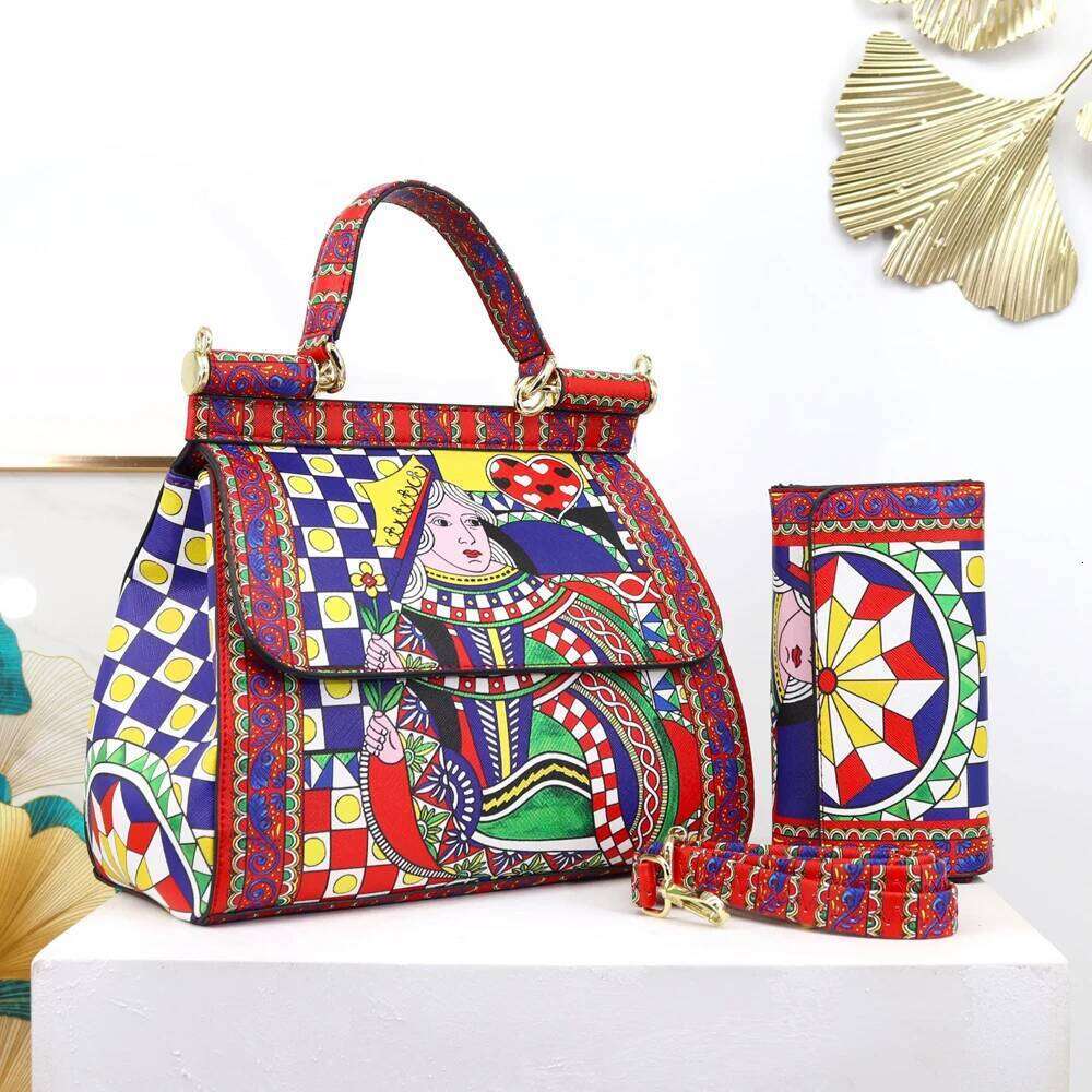 Leather Printing Shoulder Totes Ladies Bag Bolsa Feminina Classic Crossbody Bags Women Frame Handbag And Purse Suit