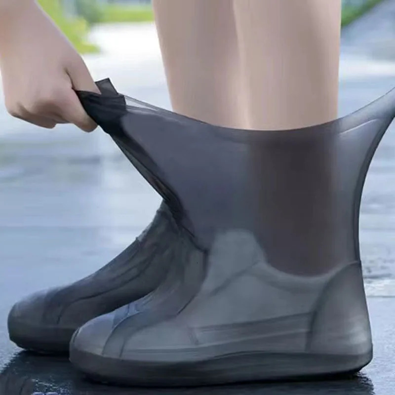 1Pair Reusable Nonslip Rain Boots Waterproof Shoes Covers Boot for Outdoor Use Gear Household Merchandises Home 250528