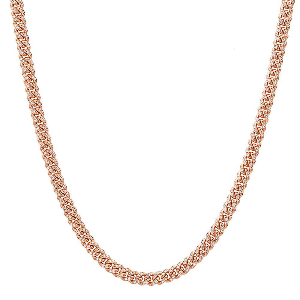 Miami Cuban Chain Iced Men's Hip Hop Shop into a Real Round 7mm Necklace Boutique Jewelry Gift for Him