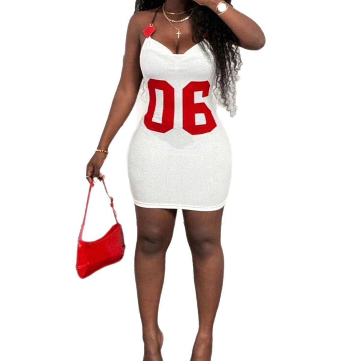 Designer T Shirt New European American Women S Fashion Sexy Fashion Personality Mesh Fabric Printed Strap Leather Tube Top Backless Dress Essentials S